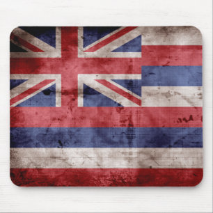 Alfombrilla De Ratón Bandera hawaiana antigua;