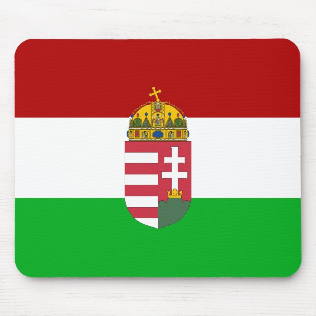 Alfombrilla De Ratón Bandera húngara (Frente)