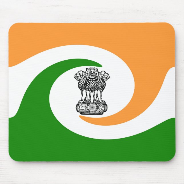 Alfombrilla De Ratón Bandera india (Frente)