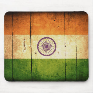 Alfombrilla De Ratón Bandera india de madera