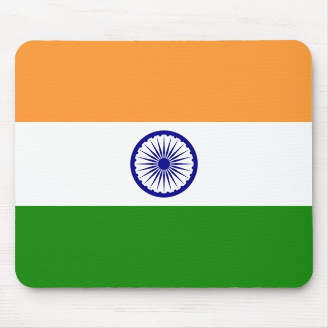 Alfombrilla De Ratón Bandera india (India) (país del Asia meridional) ( (Frente)