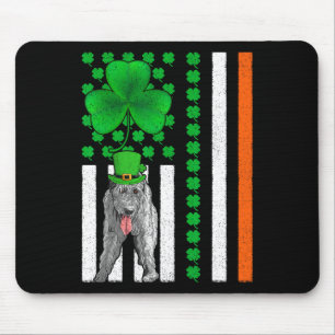 Alfombrilla De Ratón Bandera irlandesa norteamericana perro lobo irland