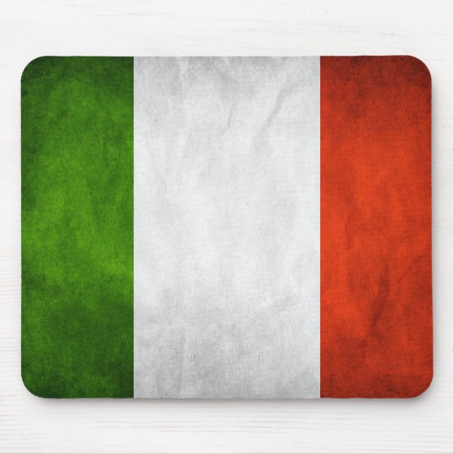 Alfombrilla De Ratón Bandera italiana Mousepad (Frente)