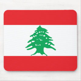 Alfombrilla De Ratón Bandera libanesa (Bandera del Líbano)