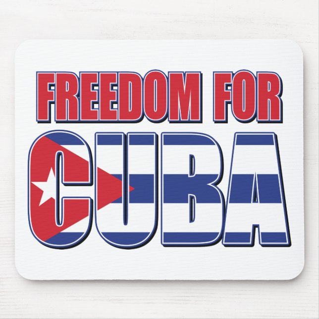 ALFOMBRILLA DE RATÓN BANDERA LIBRE PARA CUBA (Frente)