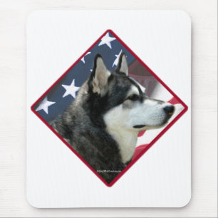 Alfombrilla De Ratón Bandera malamuta de Alaska 2