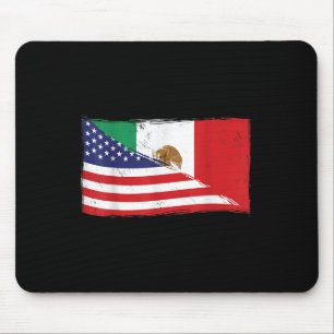 Alfombrilla De Ratón Bandera Mexicana Ee.Uu. Bandera Estadounidense Org