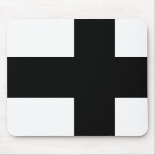 Alfombrilla De Ratón Bandera monocromática de Finlandia