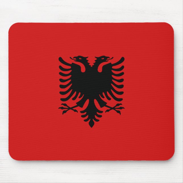 Alfombrilla De Ratón Bandera Mousepad de Albania (Frente)