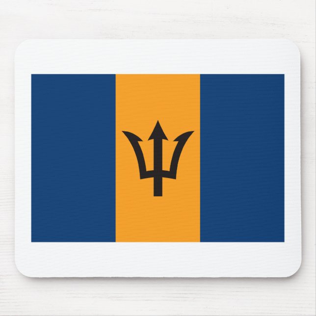 Alfombrilla De Ratón Bandera Mousepad de Barbados (Frente)