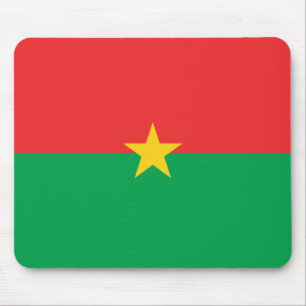 Alfombrilla De Ratón Bandera Mousepad de Burkina Faso