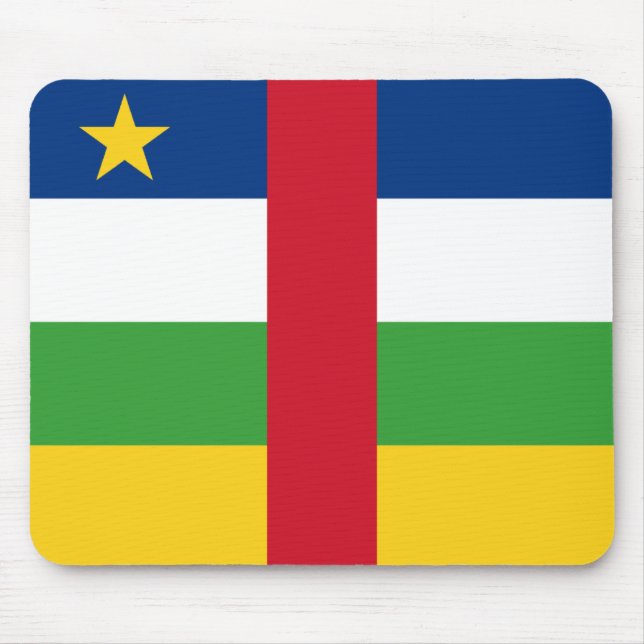 Alfombrilla De Ratón Bandera Mousepad de Centrafrique (Frente)