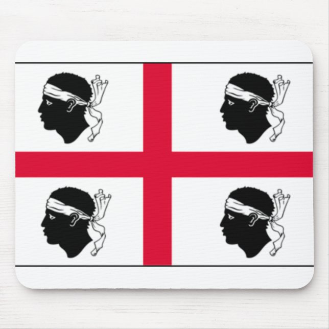 Alfombrilla De Ratón Bandera Mousepad de Cerdeña (Frente)
