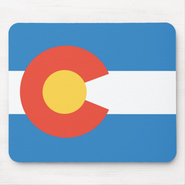 Alfombrilla De Ratón Bandera Mousepad de Colorado (Frente)