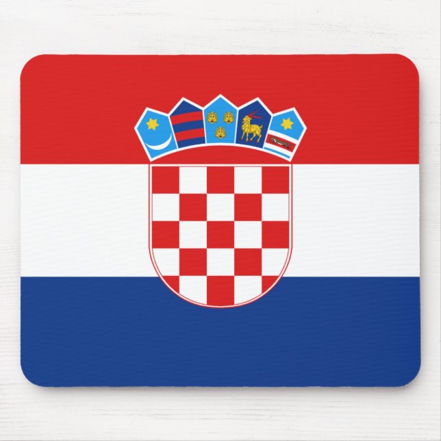 Alfombrilla De Ratón Bandera Mousepad de Croacia (Frente)