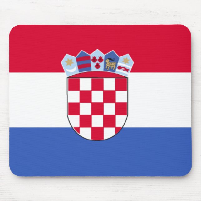 Alfombrilla De Ratón Bandera Mousepad de Croacia (Frente)