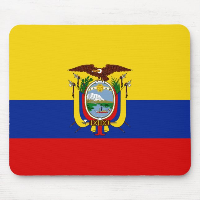 Alfombrilla De Ratón Bandera Mousepad de Ecuador (Frente)