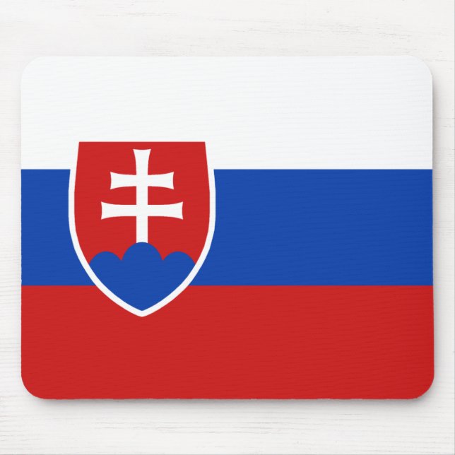 Alfombrilla De Ratón Bandera Mousepad de Eslovaquia (Frente)
