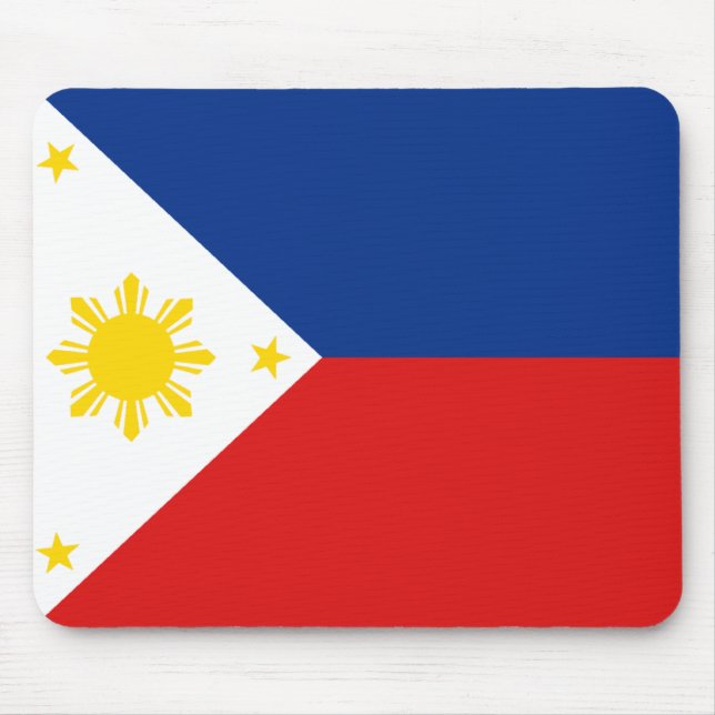 Alfombrilla De Ratón Bandera Mousepad de Filipinas (Frente)