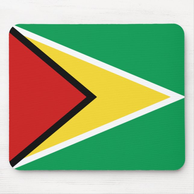 Alfombrilla De Ratón Bandera Mousepad de Guyana (Frente)