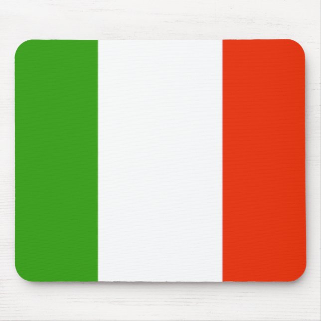 Alfombrilla De Ratón Bandera Mousepad de Italia (Frente)