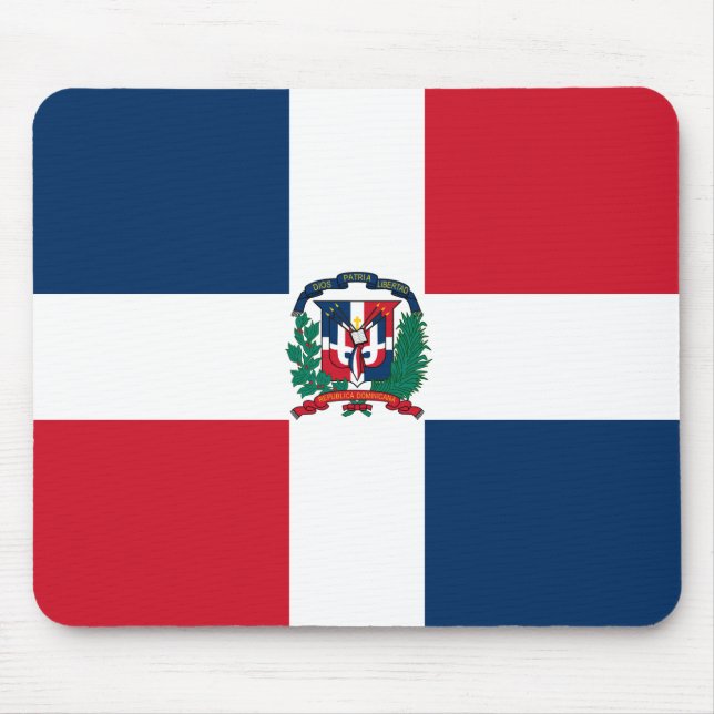 Alfombrilla De Ratón Bandera Mousepad de la República Dominicana (Frente)