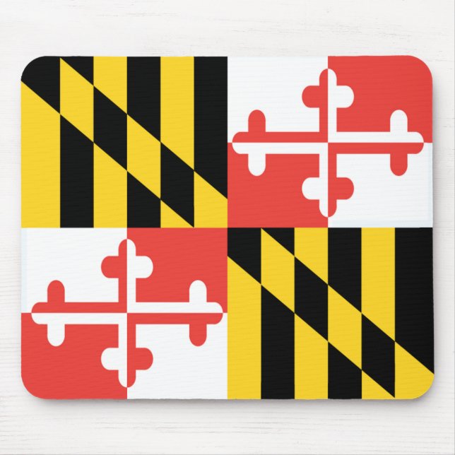 Alfombrilla De Ratón Bandera Mousepad de Maryland (Frente)