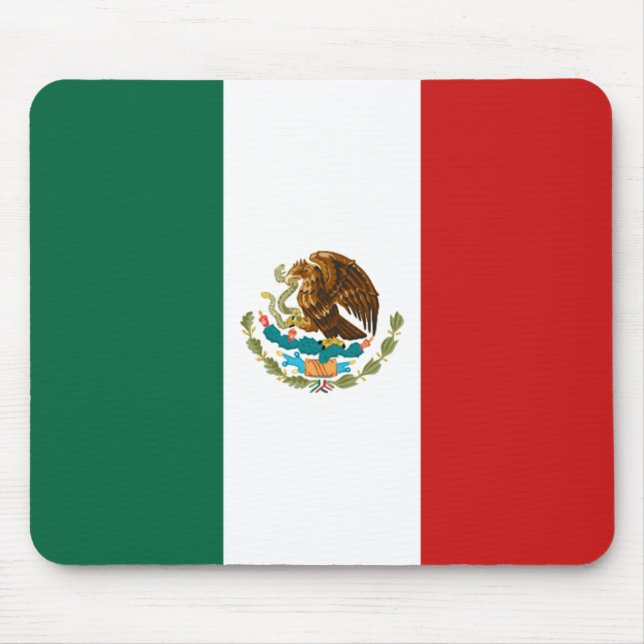 Alfombrilla De Ratón Bandera Mousepad de México (Frente)