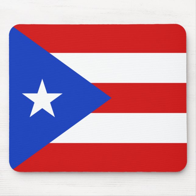 Alfombrilla De Ratón Bandera Mousepad de Puerto Rico (Frente)