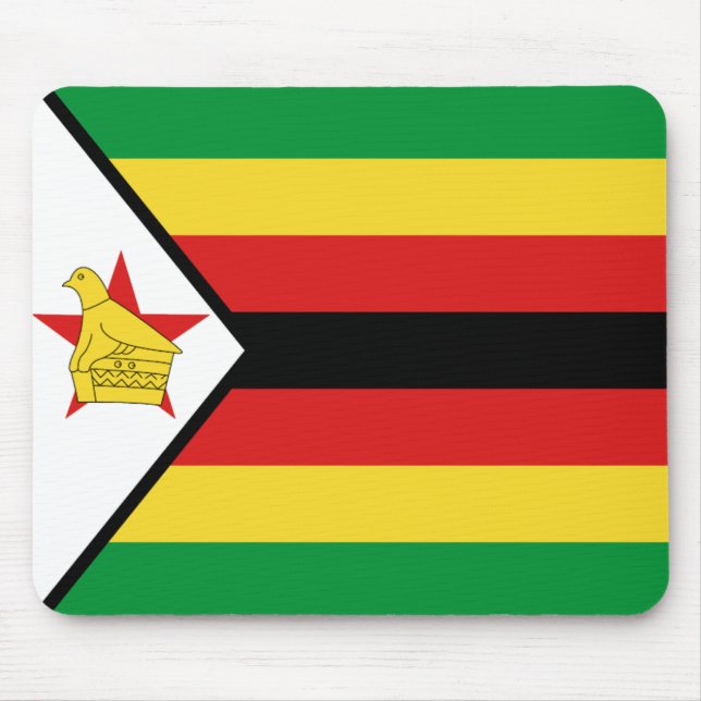Alfombrilla De Ratón Bandera Mousepad de Zimbabwe (Frente)