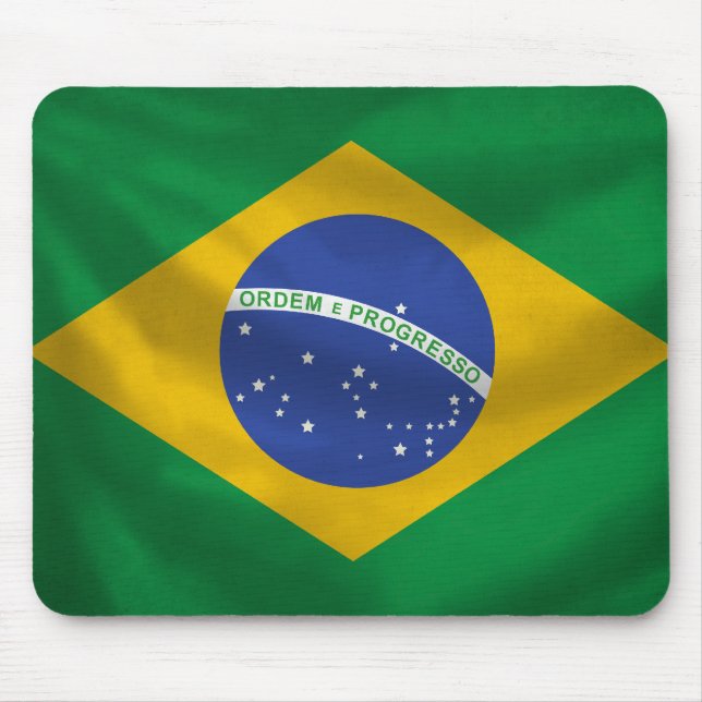 Alfombrilla De Ratón Bandera Mousepad del Brasil (Frente)