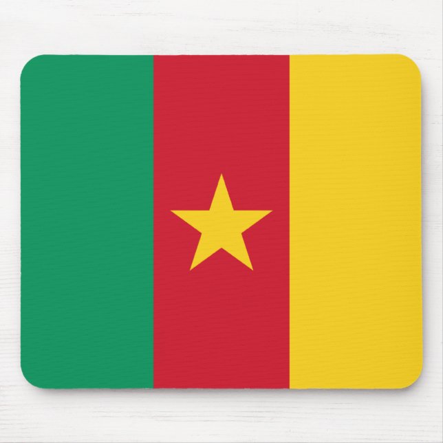 Alfombrilla De Ratón Bandera Mousepad del Camerún (Frente)