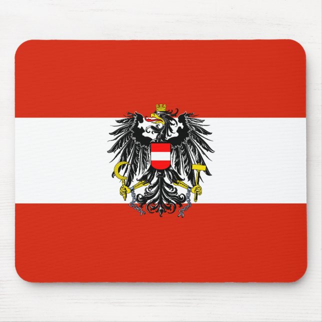 Alfombrilla De Ratón Bandera Mousepad del estado de Austria (Frente)