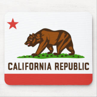 Alfombrilla De Ratón Bandera Mousepad del estado de California