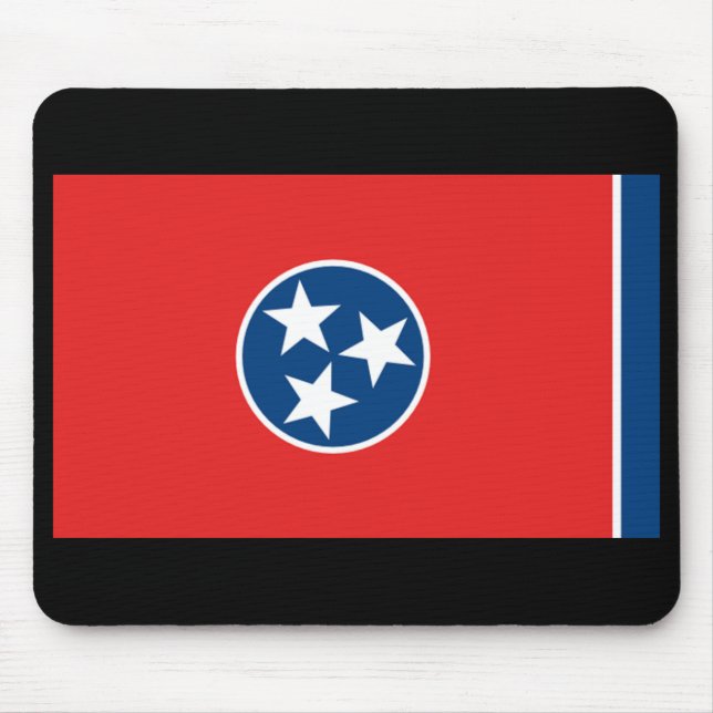 Alfombrilla De Ratón Bandera Mousepad del estado de Tennessee (Frente)
