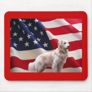 Alfombrilla De Ratón Bandera Mousepad del golden retriever