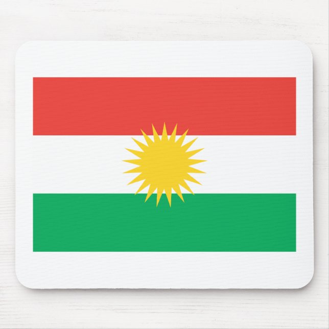 Alfombrilla De Ratón Bandera Mousepad del Kurdistan (Frente)