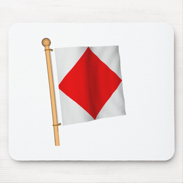 Alfombrilla De Ratón Bandera náutica 'F (Frente)