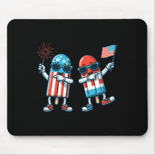 Alfombrilla De Ratón Bandera Norteamericana Popsicle 4 De Julio