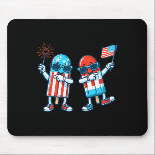 Alfombrilla De Ratón Bandera Norteamericana Popsicle 4 De Julio