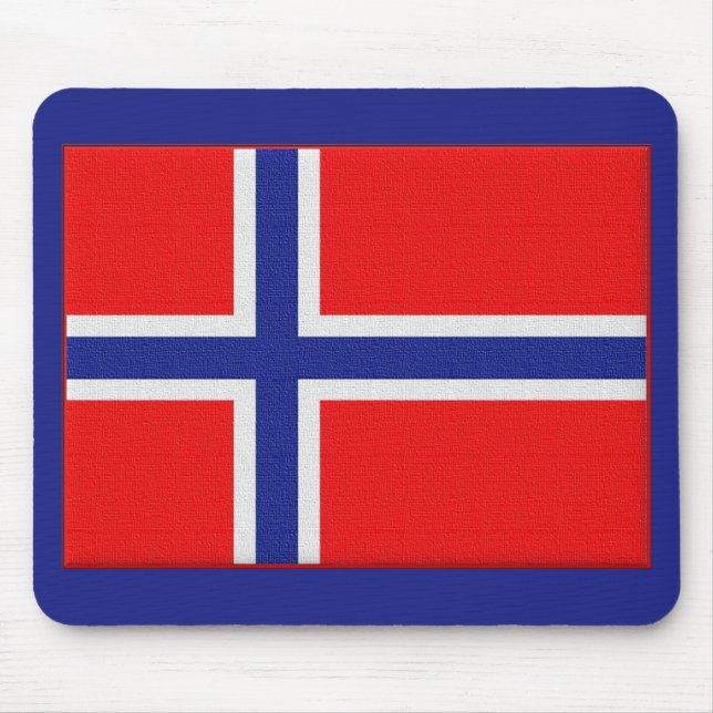 Alfombrilla De Ratón Bandera noruega (Frente)