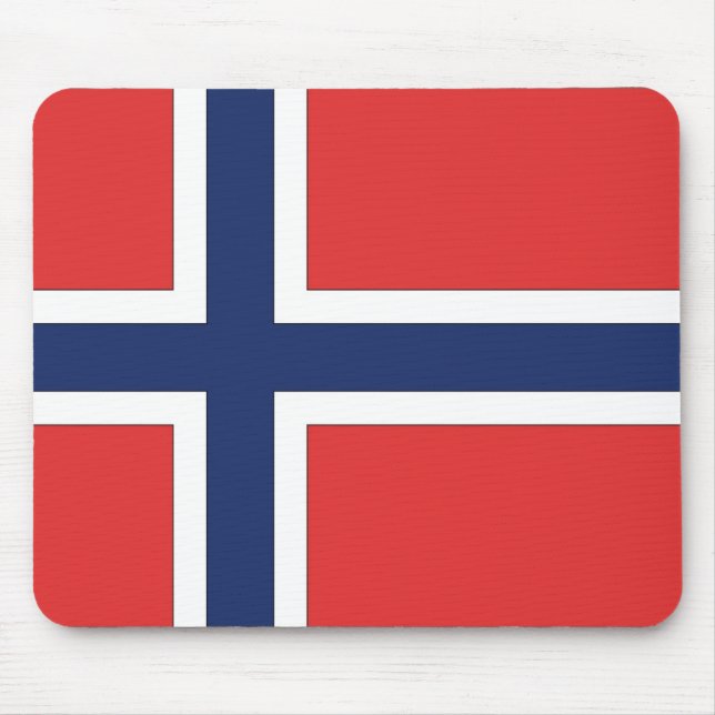 Alfombrilla De Ratón Bandera noruega (Frente)