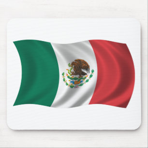 Alfombrilla De Ratón Bandera ondulada de México
