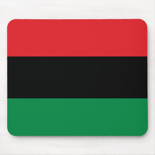 Alfombrilla De Ratón Bandera Panafricana, feliz Kwanzaa (Frente)