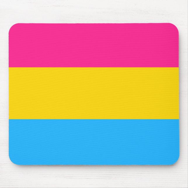 Alfombrilla De Ratón Bandera Pansexual (Frente)