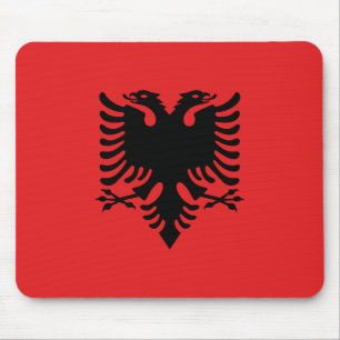 Alfombrilla De Ratón Bandera patriótica albanesa