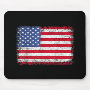Alfombrilla De Ratón Bandera Patriótica Americana Para Hombres Mujeres 
