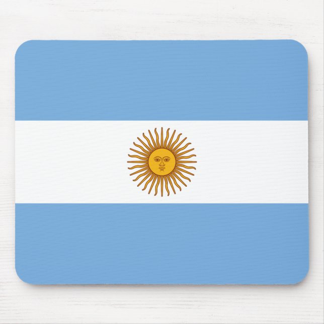 Alfombrilla De Ratón Bandera Patriótica Argentina (Frente)