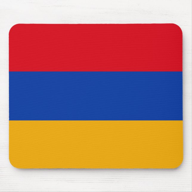 Alfombrilla De Ratón Bandera patriótica armenia (Frente)