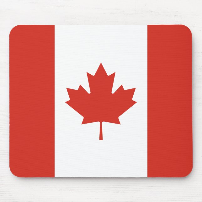 Alfombrilla De Ratón Bandera Patriótica Canadiense (Frente)